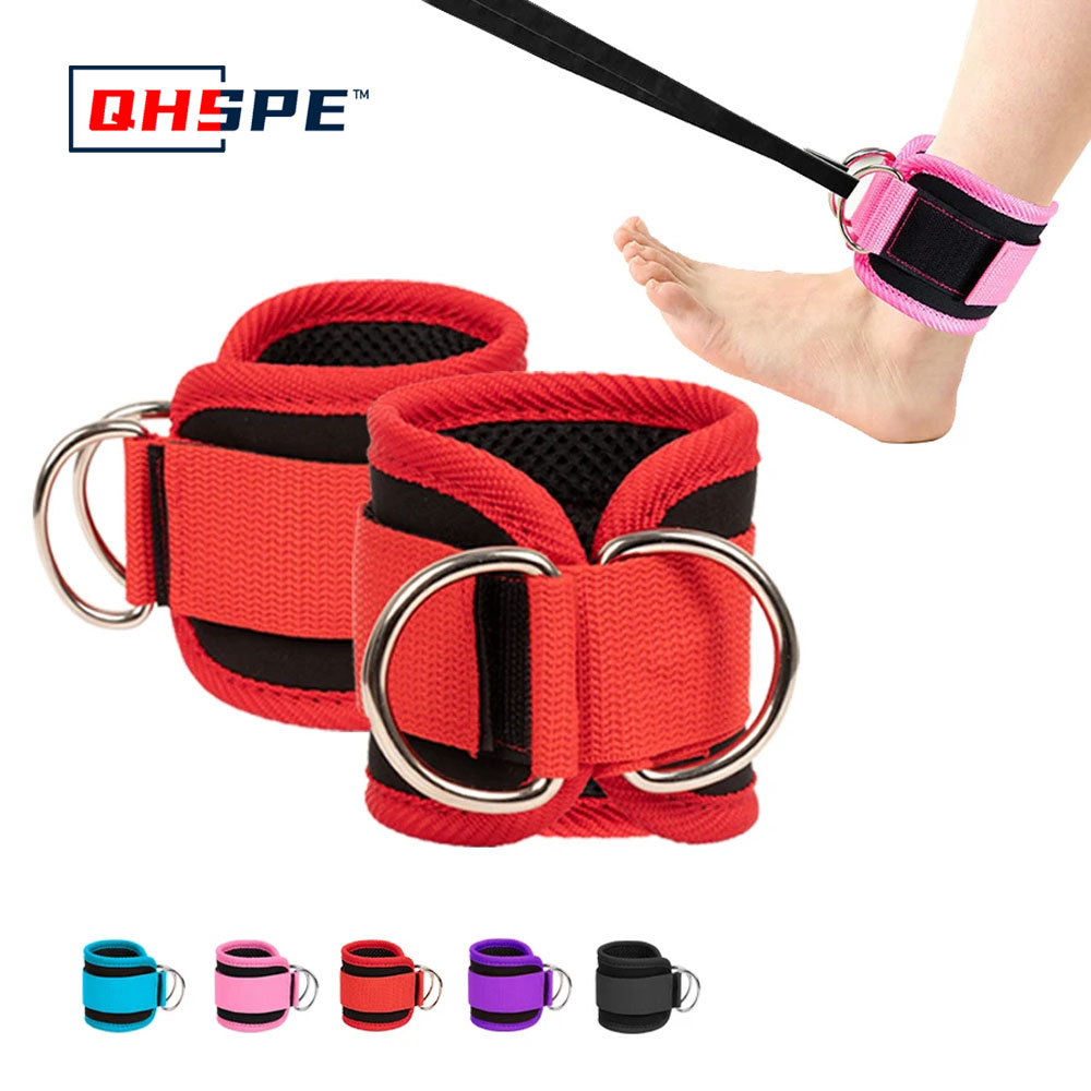 D Ring Strap - Fitness Ankle Straps Adjustable D-Ring Support