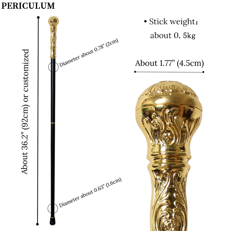 Shiny Gold Alloy Victorian Wal - Detachable Cosplay Prop 评论和价格