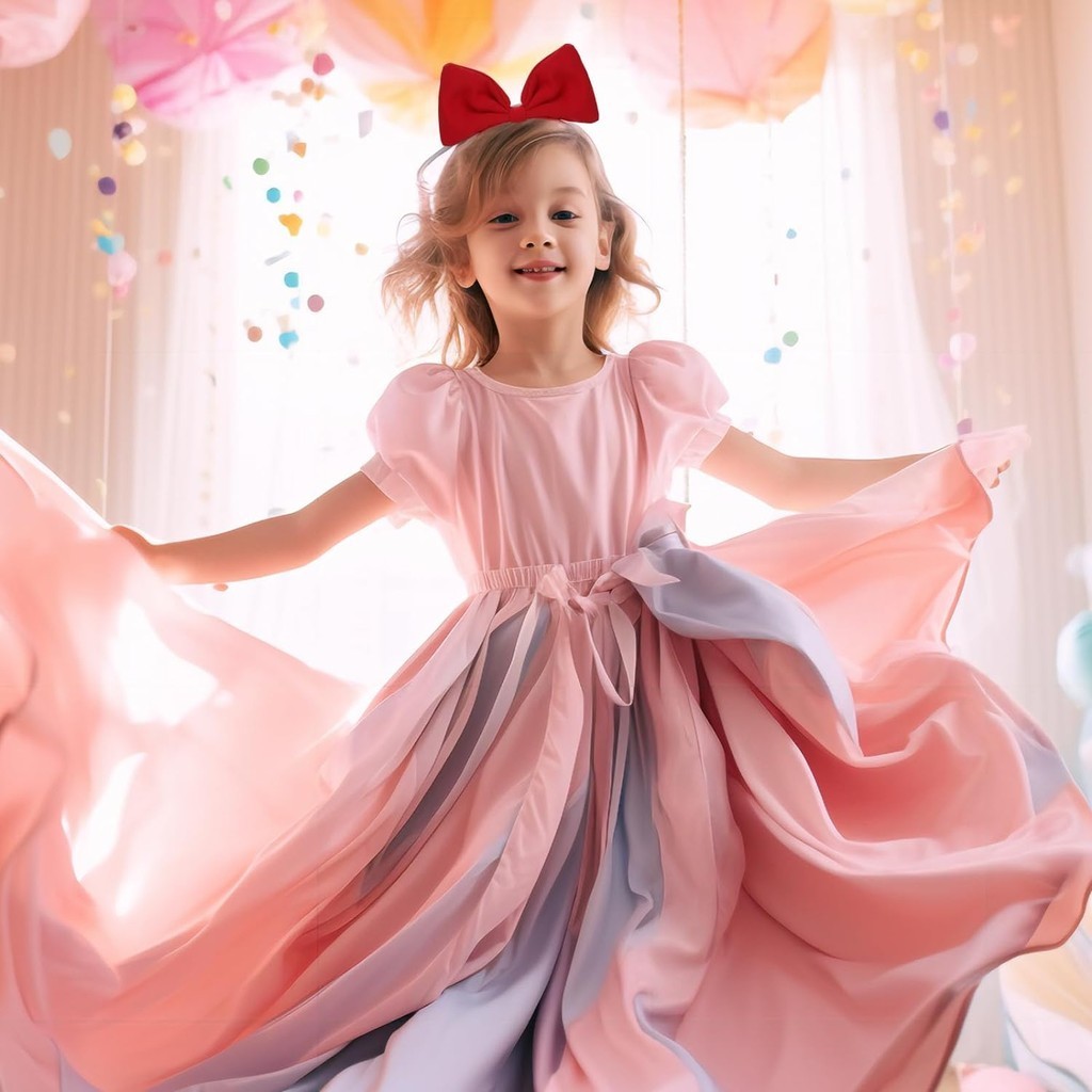 Cute Girls Red Big Bow Headban - Cosplay Floating Prop 评论和价格
