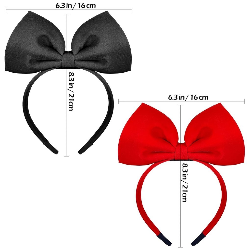 Cute Girls Red Big Bow Headban - Cosplay Floating Prop 评论和价格