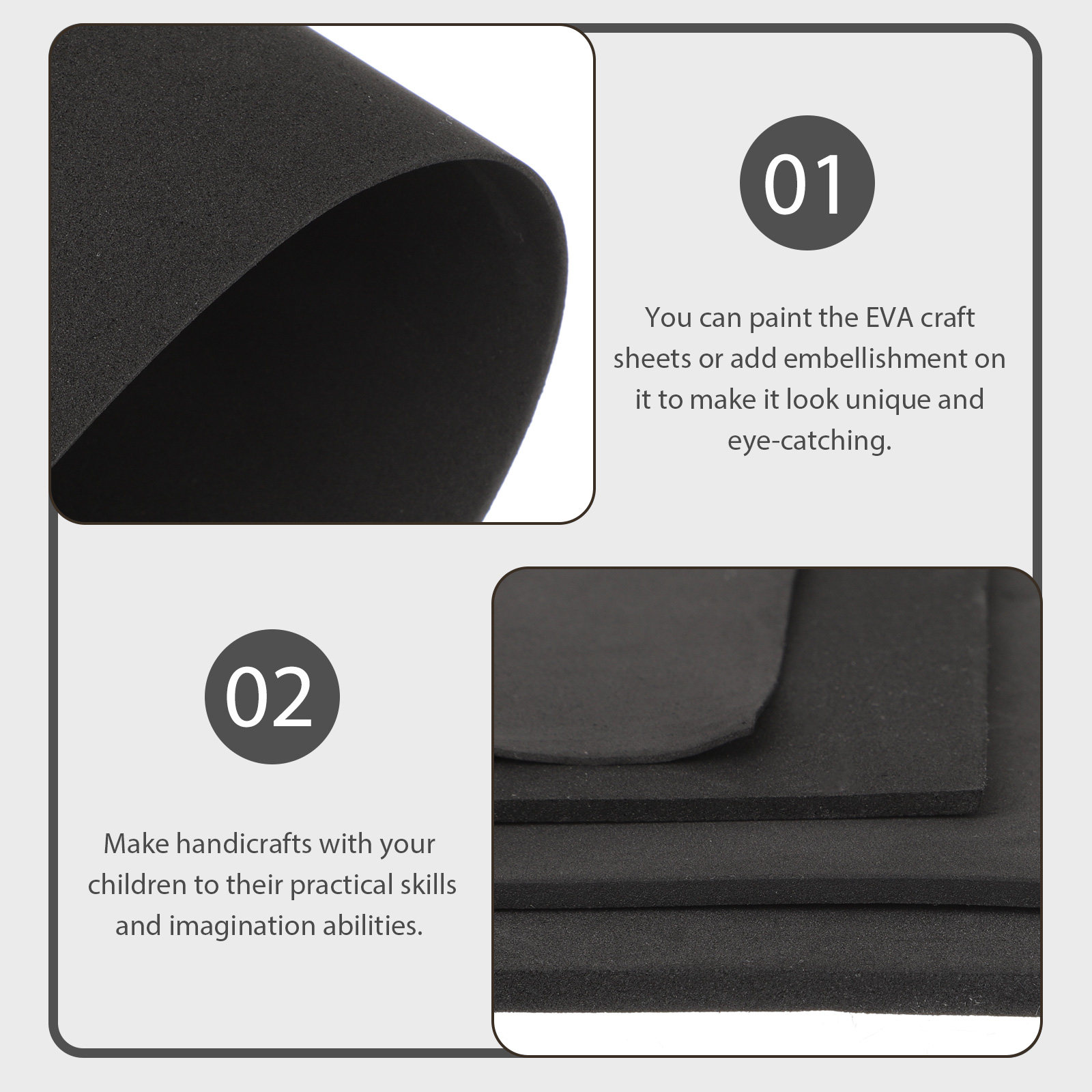 4Pcs Eva Foam Board Sheets Han - Cosplay Prop Foam Board 评论和价格