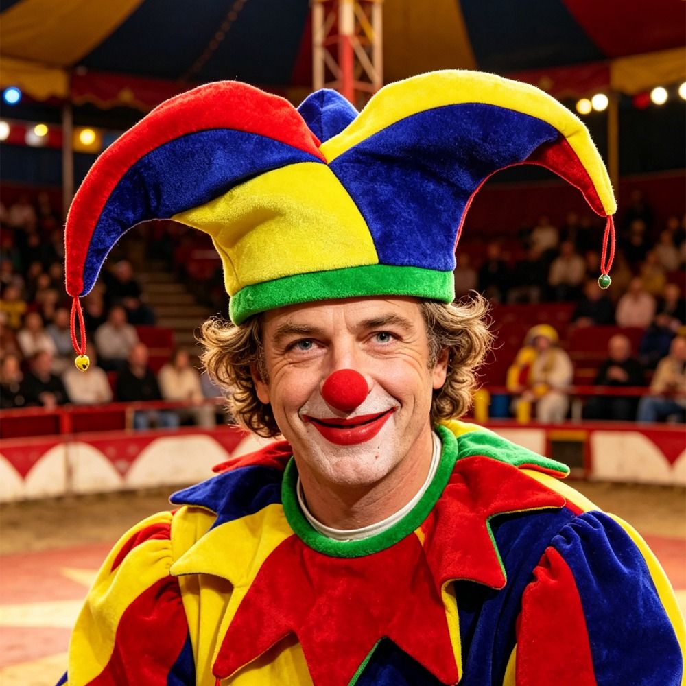 Cap Prop Multicolor Clown Hat  - Cosplay Prop Pattern 评论和价格