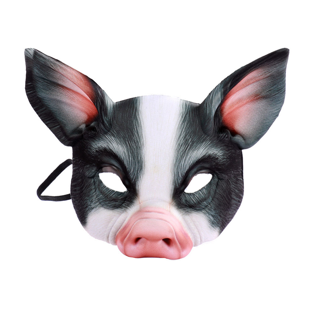 Realistic Animal Half Face Mas - Cosplay Prop Pattern 评论和价格