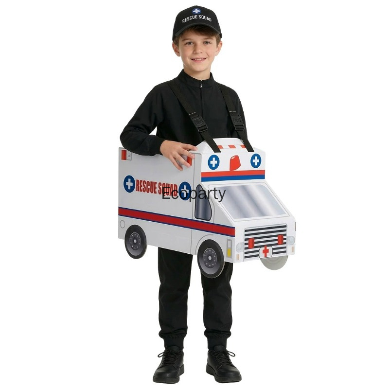 Kids Funny Fire Engine Ambulan - Cosplay Fire Prop 评论和价格