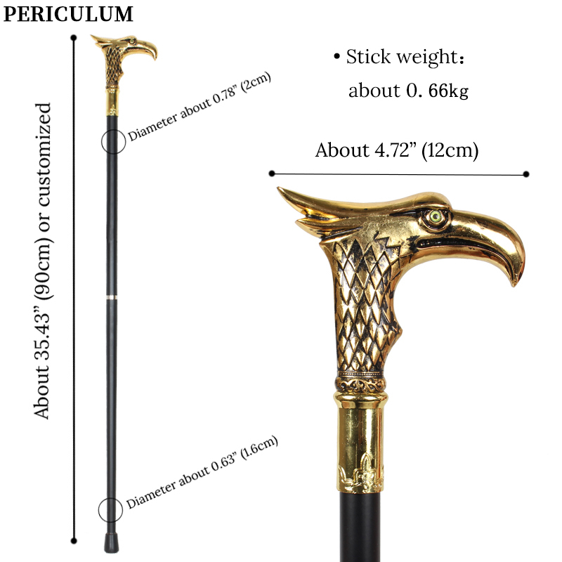 Shiny Gold Eagle Head Walking  - Detachable Cosplay Prop 评论和价格