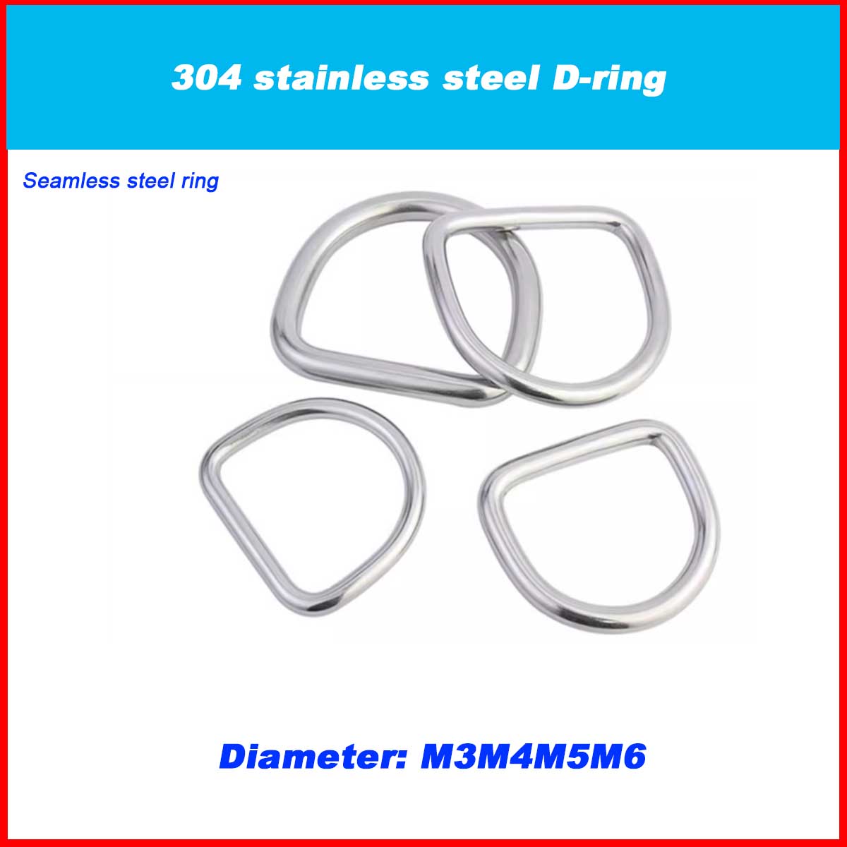 304 Stainless Steel D-ring / L - D Ring Strap 评论和价格