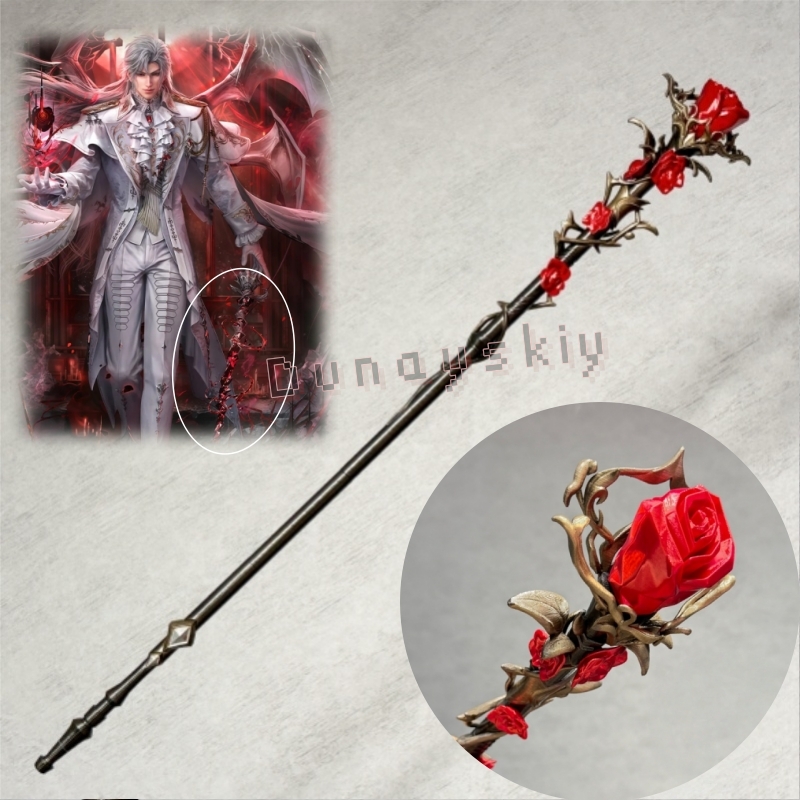 Sylus Staff Silver Wing Demon  - Detachable Cosplay Prop 评论和价格