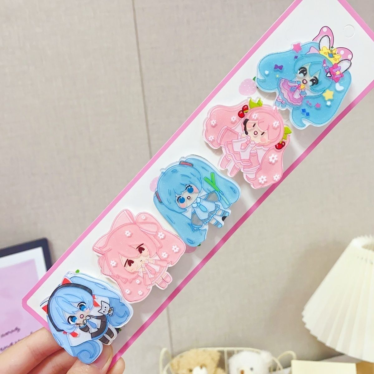 Hatsune Miku cartoon hair clip - Cosplay Floating Prop 评论和价格