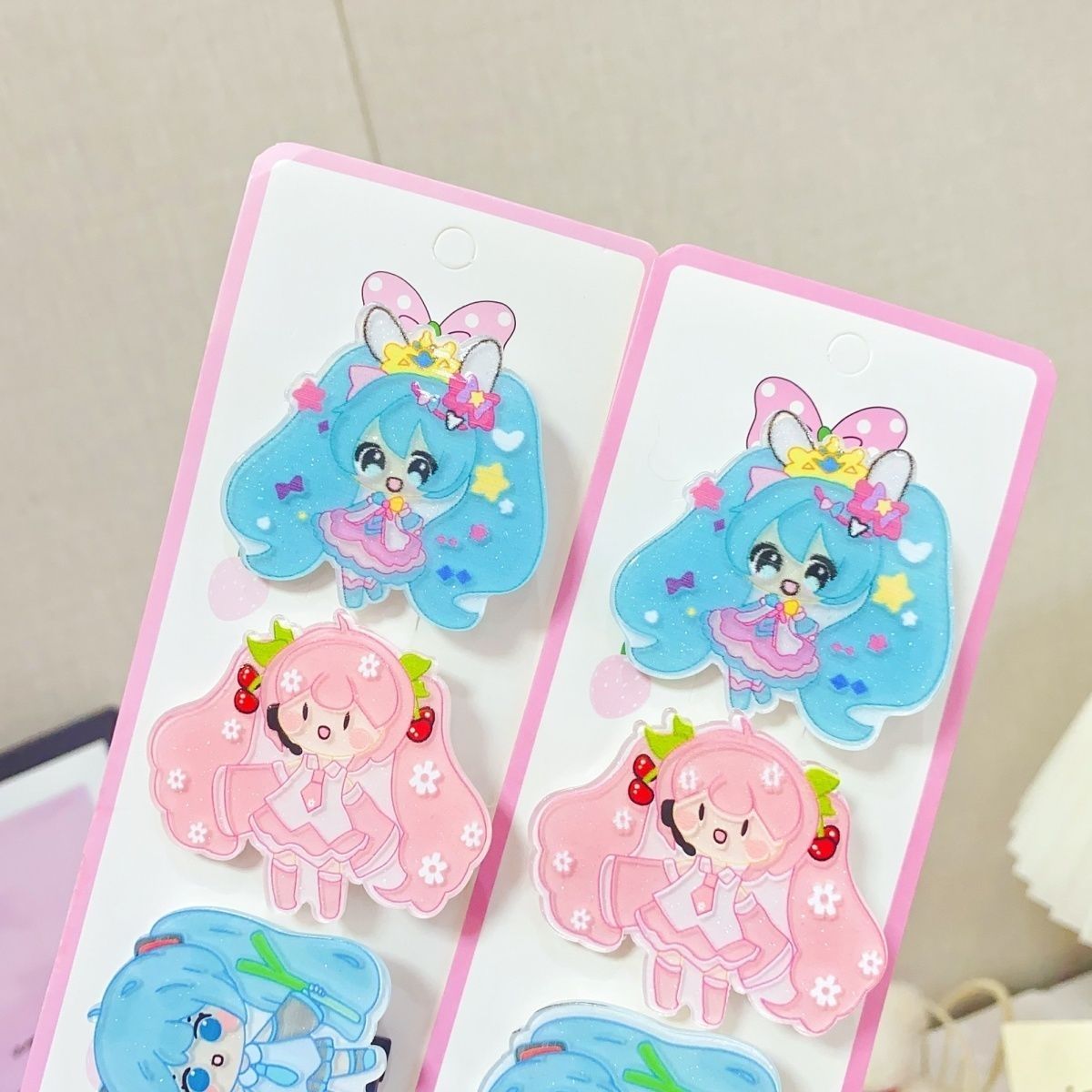 Hatsune Miku cartoon hair clip - Cosplay Floating Prop 评论和价格