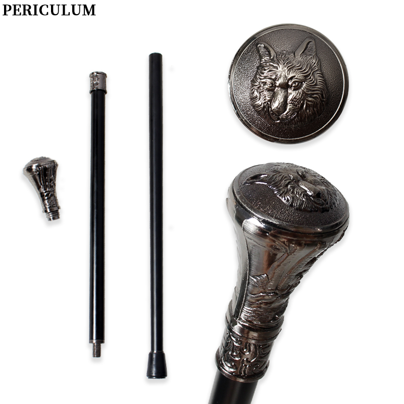 Antique Silver Wolf Head Carve - Detachable Cosplay Prop 评论和价格