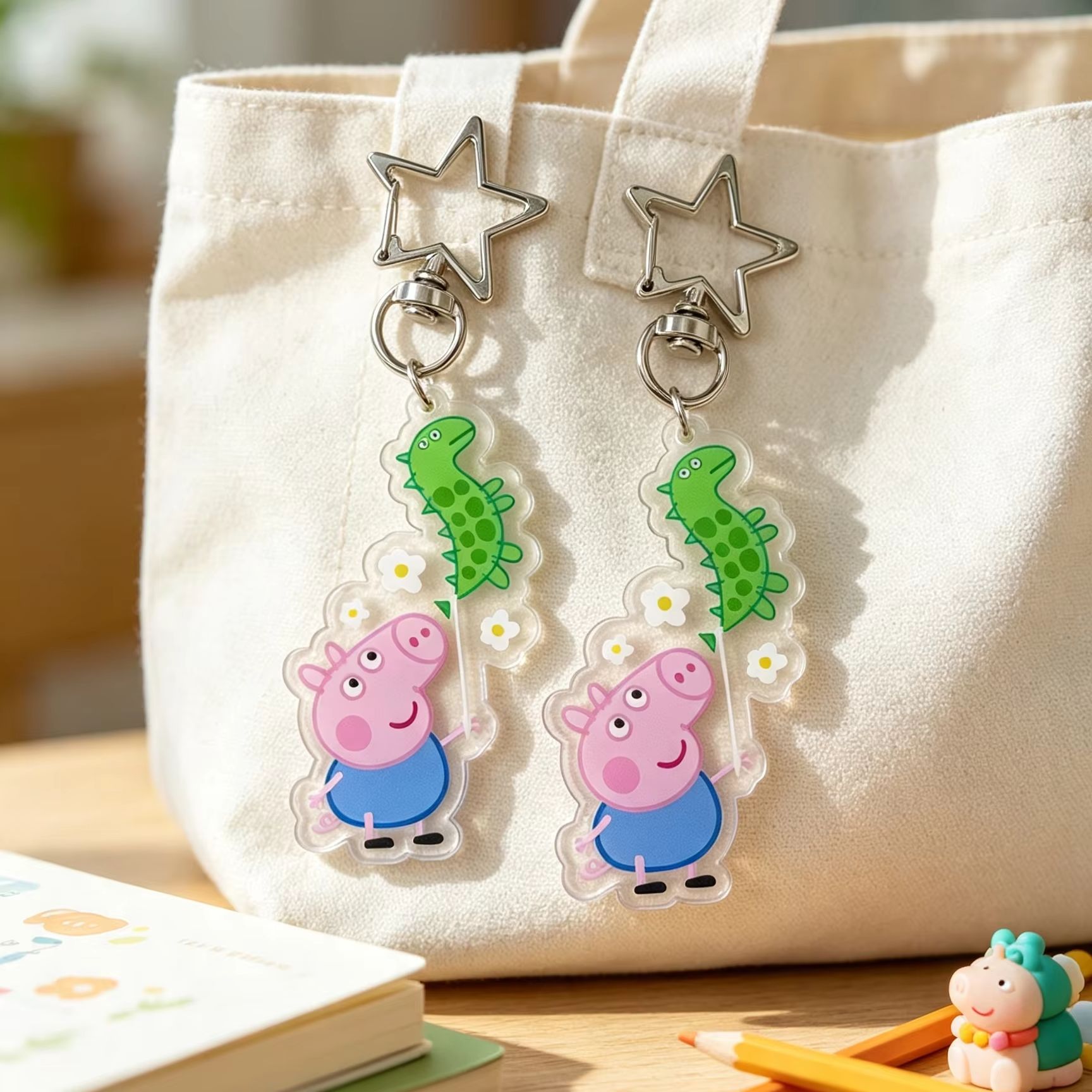 Peppa Pig George Acrylic Figur - Cosplay Floating Prop 评论和价格