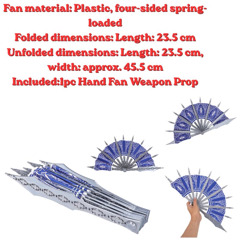 Anime Kitana Cosplay MK Blue H - Cosplay Prop Blueprints 评论和价格